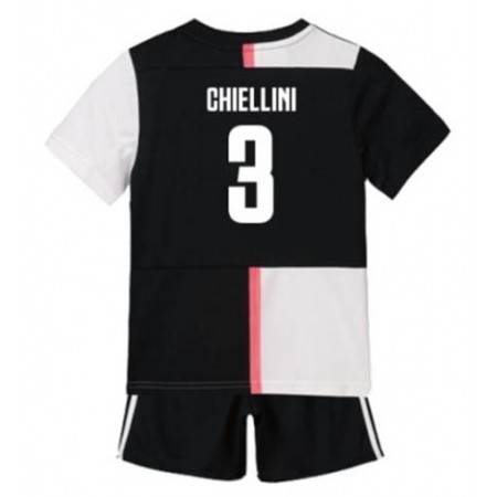 Billiga Fotbollströjor Juventus Giorgio Chiellini 3 Barn Hemma tröja 2019/20 Kortärmad